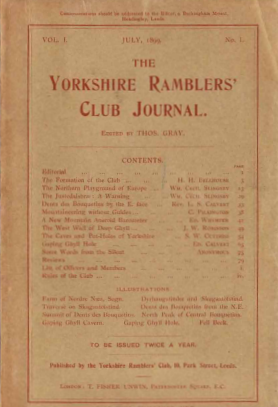 YRCJ 1899; 1(1) (1899) | Journal | Climbing History